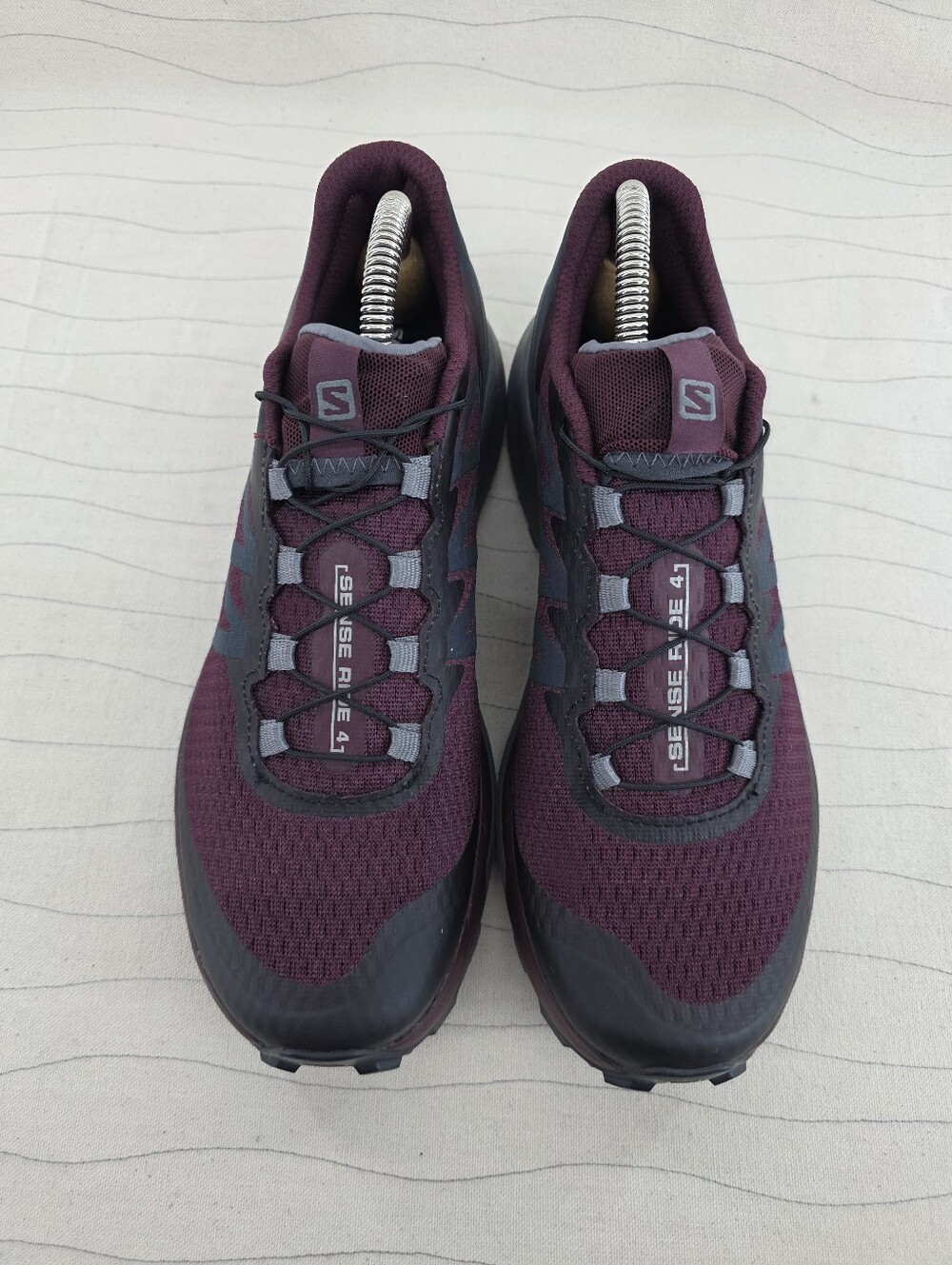 Salomon Womens Sense Ride 4 Mulberry Gray Trail Running Hiking Shoes 413053 Sz 8 - Picture 3 of 10